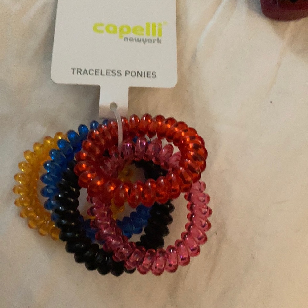 Telephone cord hair ties